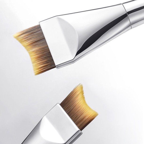 Ultra Thin Flat Brush Foundation Concealer Brush Synthetic Soft Bristles Seamless Handle