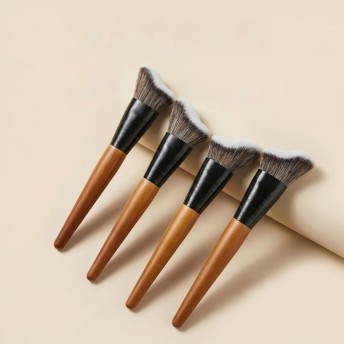 Professional Wood Handle Synthetic Concealer Foundation Makeup Single Brush