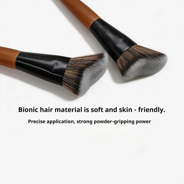 Professional Wood Handle Synthetic Concealer Foundation Makeup Single Brush