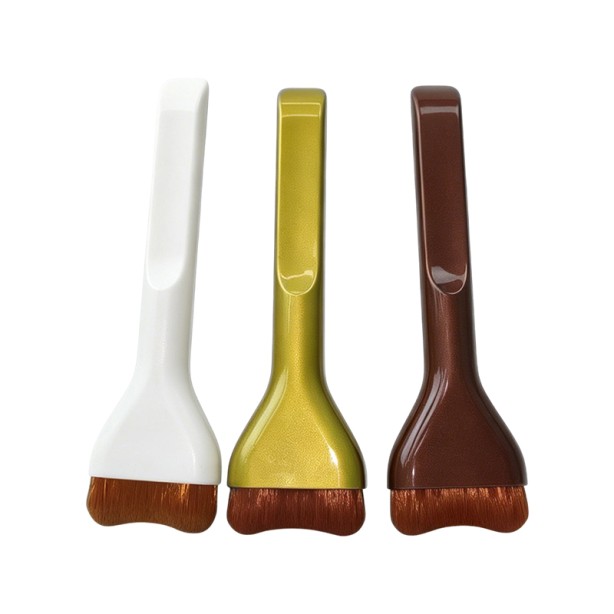 Gold Widened Tongue Shaped Foundation Brush Seamless Concealer Non-Absorbing Makeup Brush