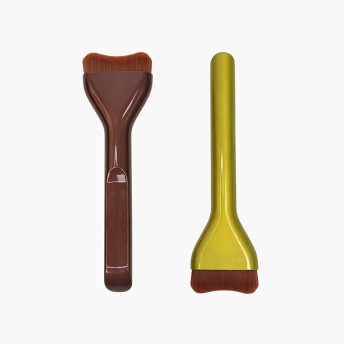 Gold Widened Tongue Shaped Foundation Brush Seamless Concealer Non-Absorbing Makeup Brush