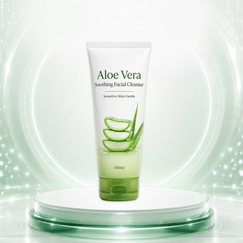 Aloe Vera Soothing Facial Cleanser 100ml Gentle Cleanser for Sensitive Skin