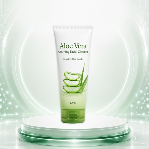 Aloe Vera Soothing Facial Cleanser 100ml Gentle Cleanser for Sensitive Skin
