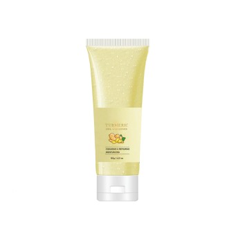 Deep Cleansing Turmeric Face Wash Gel Exfoliating Acne Control