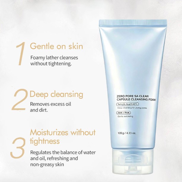 Zero Foam Cleanser Deep Cleansing Oil Control for Sensitive Skin 120g