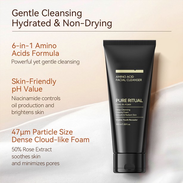 Amino Acid Facial Cleanser Deep Cleansing Pores Lanbena