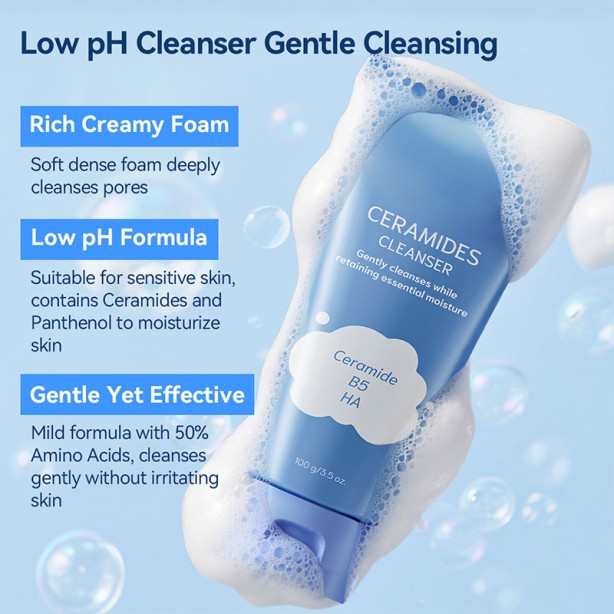 Ceramide Moisturizing Facial Cleanser Deep Cleansing Face Wash