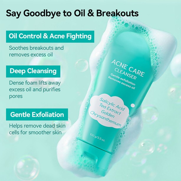 Acne Care Facial Cleanser Face Moisturizing Wash