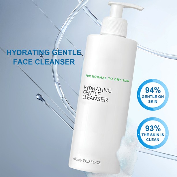 Gentle Daily Hydrating Cream Face Cleanser with Niacinamide and Ceramide, Deep Cleansing and Brightening