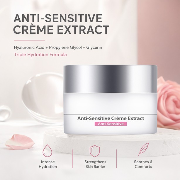 Anti-Sensitive Cream Triple Moisturizing Hyaluronic Acid Soothing Repair Face Cream 30g