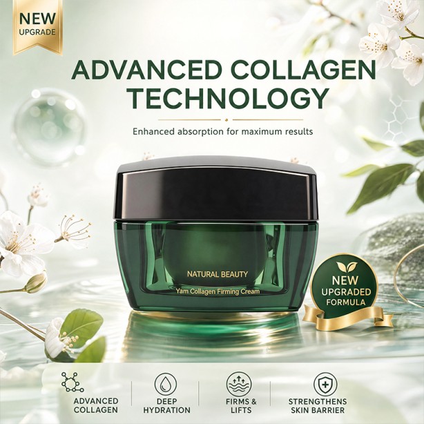 Natural Yam Collagen Firming Cream Anti-Wrinkle Repair Deep Moisturizing Brightening