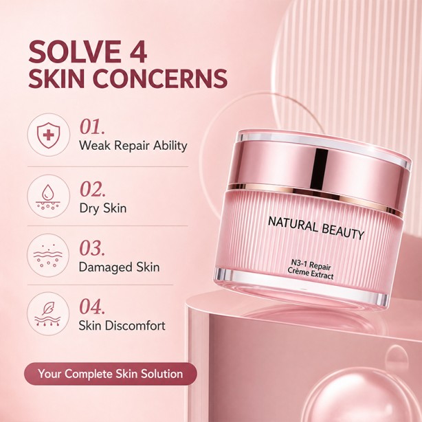 Deep Hydration Cream Squalane Chamomile Extract Fast Absorbing Soothing Sensitive Skin