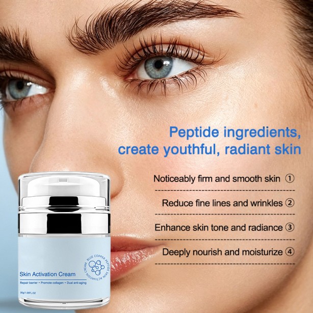 Tightening Repair -CU Blue Copper Peptide Cream with Hyaluronic Acid Facial Cream