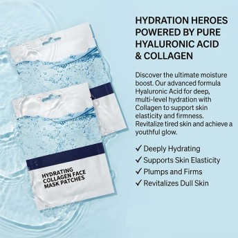 Hyaluronic Acid Collagen Anti-Aging Face Mask Firming Natural Ingredients for All Skin Types