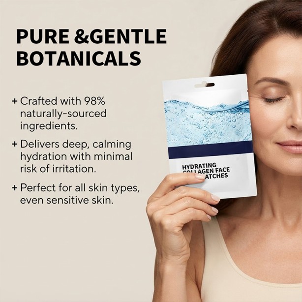 Hyaluronic Acid Collagen Anti-Aging Face Mask Firming Natural Ingredients for All Skin Types