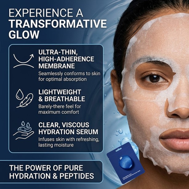 Hyaluronic Acid Facemask with Peptides Complex Soothing and Repairing