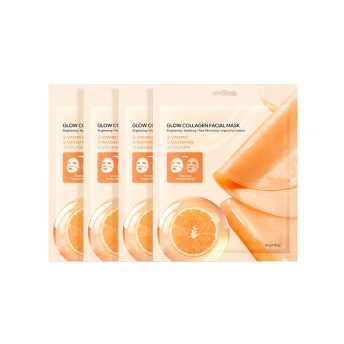 Brightening Glow Collagen Niacinamide Vitamin C Facial Mask