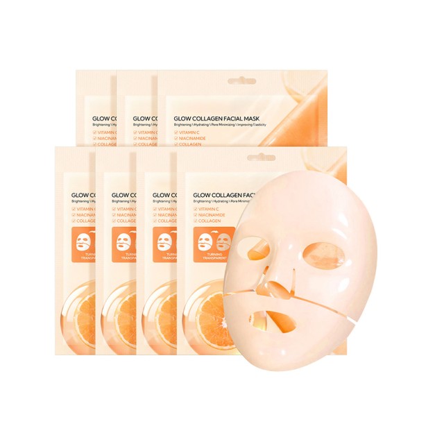 Brightening Glow Collagen Niacinamide Vitamin C Facial Mask