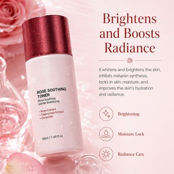 Rose Brightening Moisturizing Lotion 50ml Gentle Soothing Care