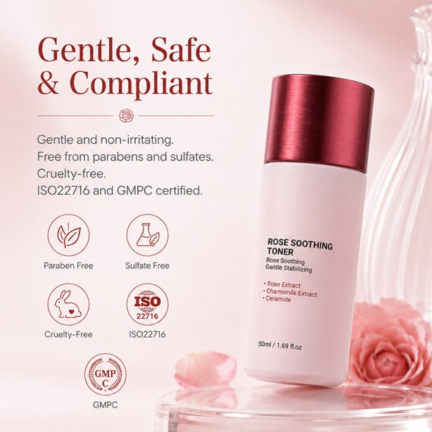Rose Brightening Moisturizing Lotion 50ml Gentle Soothing Care