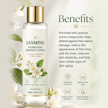 Jasmine Moisturizing Essence Water Natural Hydrating Anti-Aging Soothing Facial Toner