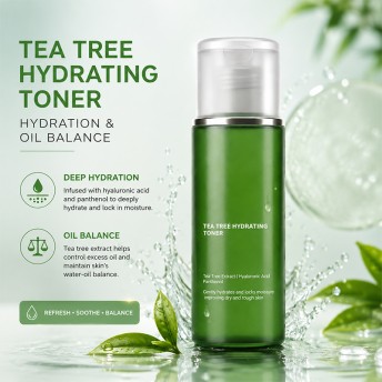 Oil Control Moisturizing Tea Tree Toner Balancing Skin Formula