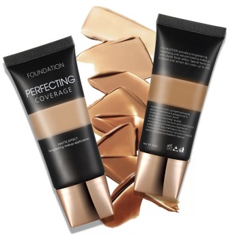 Natural Liquid Foundation 35ml Tube Packaging Full Coverage Customizable