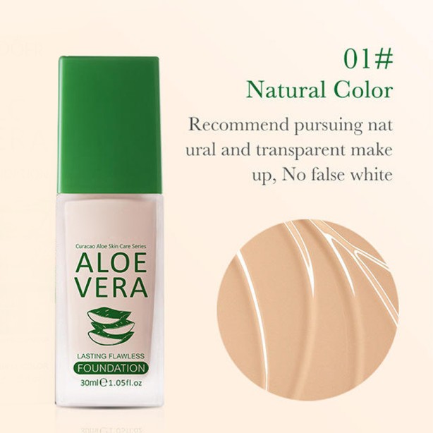 Brightening Aloe Watery Cream Nude Moisturizing Matte Foundation