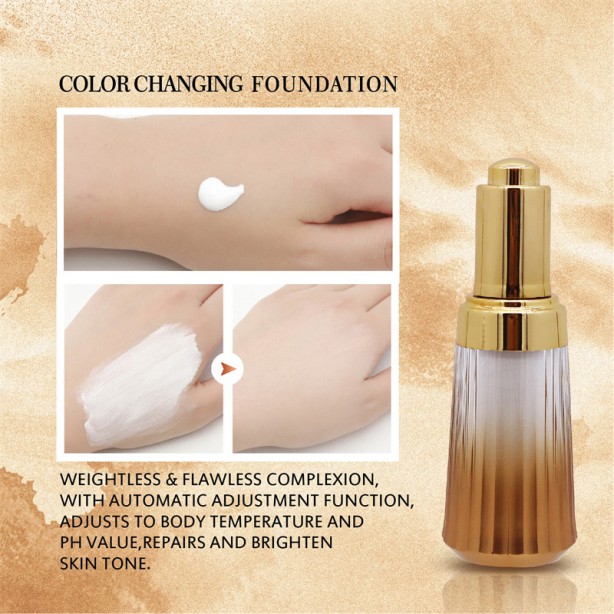Collagen Oil Control Magic Color Changing Foundation Long-Lasting Moisturizing Matte Foundation