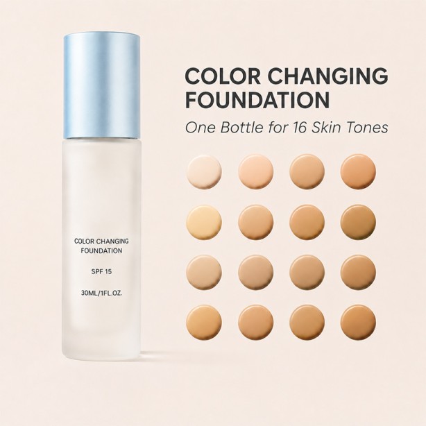 Color Changing Liquid Foundation Brightens Skin Smart Blend