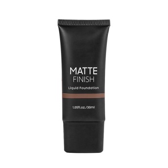 Matte Waterproof Oil-Control Long-Lasting Full Coverage Liquid Foundation for Dark Skin
